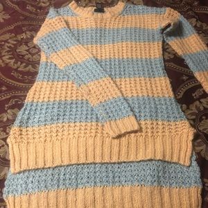 High low Sweater peachy orange color